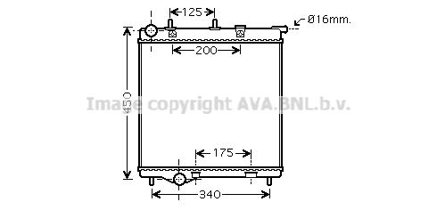 AVA QUALITY COOLING Radiaator,mootorijahutus PEA2288